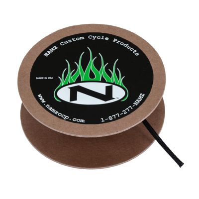 578372 - NAMZ, braided flex sleeving. Black, 1/4" (6.35mm) ID