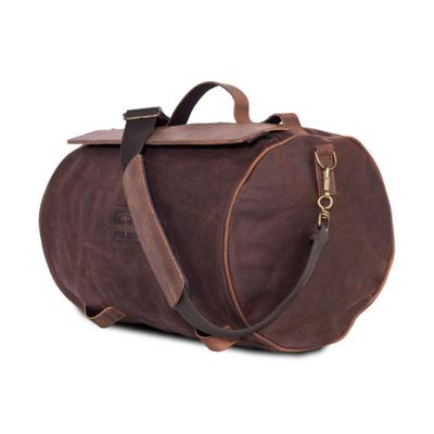 580507 - LongRide, roll bag waxed cotton narrow. Brown wax