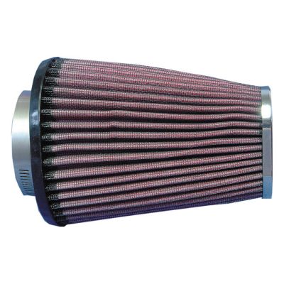 583034 - K&N, replacement air filter element. Chrome tip logo