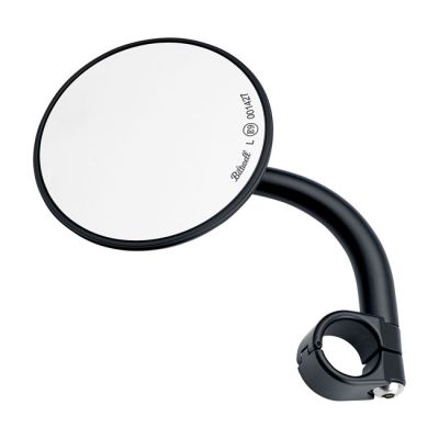 586415 - Biltwell Utility round mirror short stem black ECE appr.