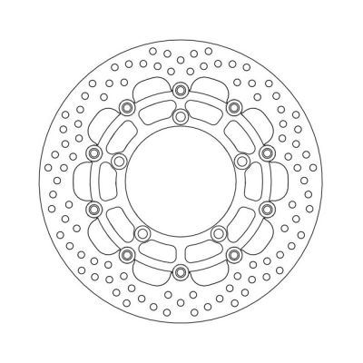 586858 - Moto-Master Halo series floating brake rotor