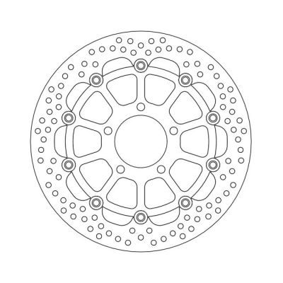 586863 - Moto-Master Halo series floating brake rotor