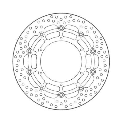 586876 - *6 DAYS EXTRA TRANSIT TIME* Moto-Master Halo series floating brake rotor