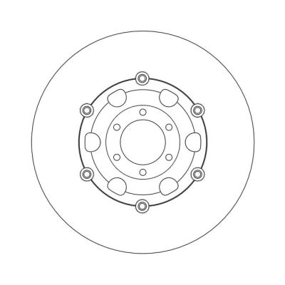 586889 - Moto-Master Halo series floating brake rotor