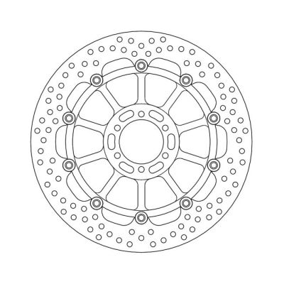 586890 - Moto-Master Halo series floating brake rotor