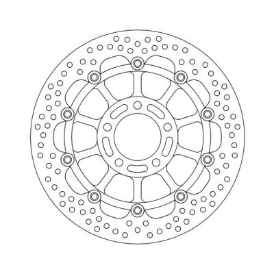 586910 - Moto-Master Halo series floating brake rotor