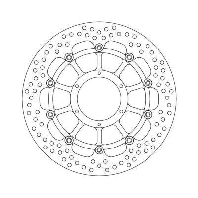 586919 - Moto-Master Halo series floating brake rotor