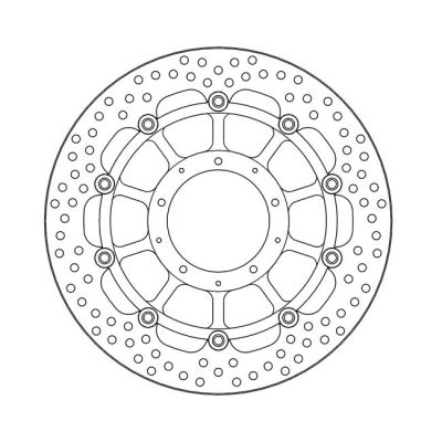 586922 - Moto-Master Halo series floating brake rotor