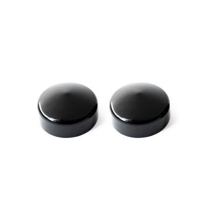 587875 - Killer Custom, fork tube cap bolt cover set. Black. 2-piece