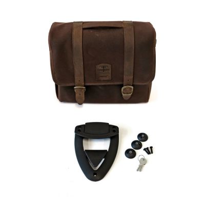 588748 - Longride, click-on Classic saddlebag waxed cotton. Brown