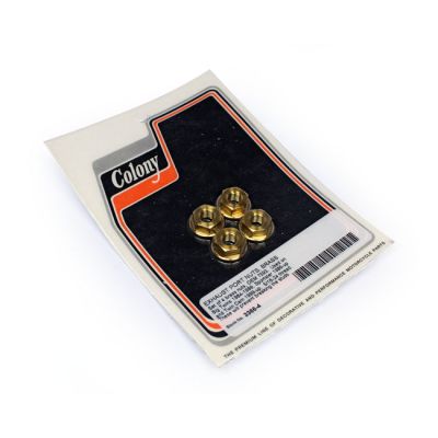 590093 - Colony, exhaust port nut set. Brass