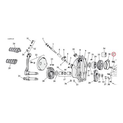 590141 - GARDNER-WESTCOTT Stud, transmission side cover to housing