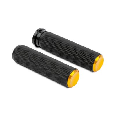 590408 - Arlen Ness Knurled Fusion rubber grips gold