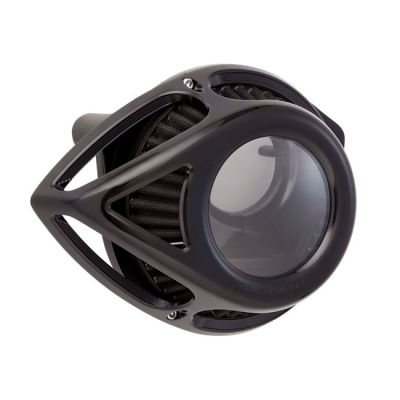 590455 - Arlen Ness, Clear Tear air cleaner assembly. Black