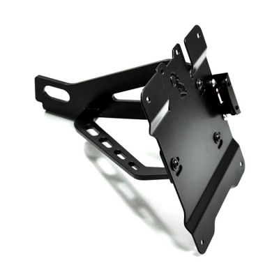 593529 - Zieger, side mount license plate bracket kit. Black