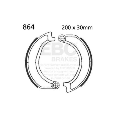 593534 - EBC plain brake shoes