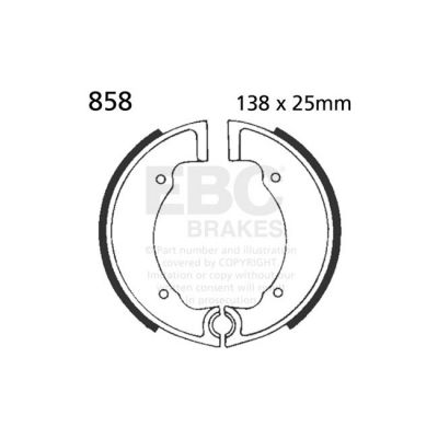 593535 - EBC plain brake shoes