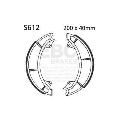 593541 - EBC plain brake shoes