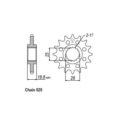 597333 - JT Front Sprocket 405.20