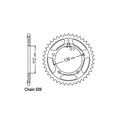 597344 - JT rear sprocket 1316.41