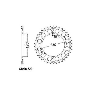 597348 - JT rear sprocket 1490.37