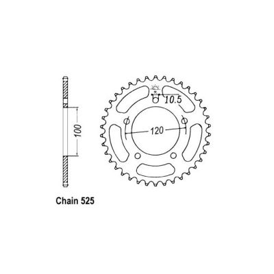 597365 - JT rear sprocket 702.46