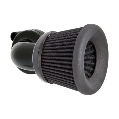 599431 - Arlen Ness, Sportster Velocity 90° air cleaner kit. Black