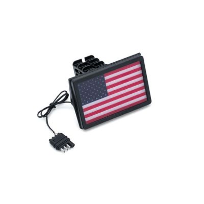 599635 - Küryakyn Kuryakyn, Freedom flag LED receiver hitch cover black