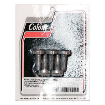 599682 - Colony, front/rear brake rotor bolt kit. Button head torx