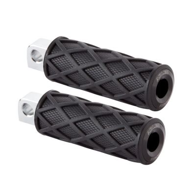 700740 - Arlen Ness, Diamond foot peg set. Black