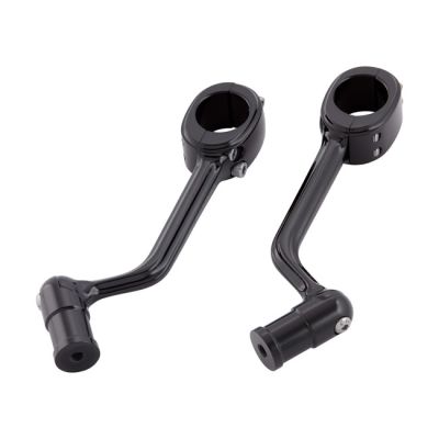 700759 - Arlen Ness, forged highway peg mounts. No pegs. Black