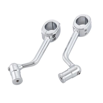 700761 - Arlen Ness, forged highway peg mounts. No pegs. Chrome