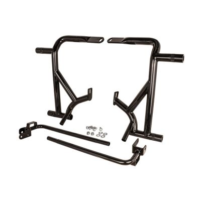 700775 - Burly Brand, Brawler crash bar kit Touring. Rear. Black