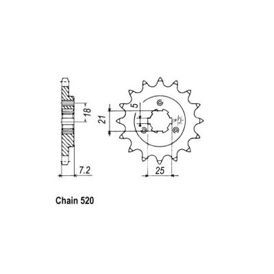 8080105 - JT Front Sprocket 437.16