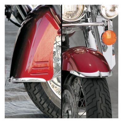 8080179 - National Cycle NC cast front fender tip set chrome