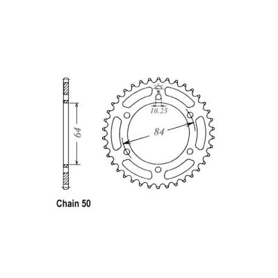 8080270 - JT Rear Sprocket 814.45