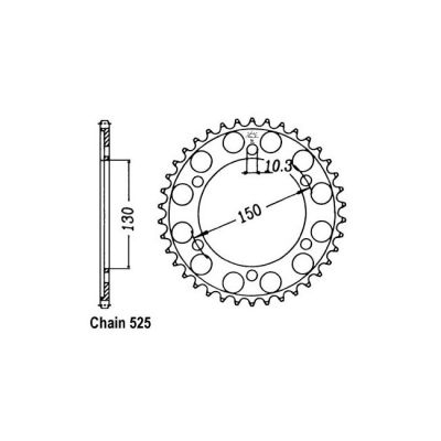 8080439 - JT Rear Sprocket 300.39