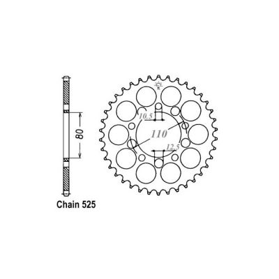 8080541 - JT Rear Sprocket 1332.41