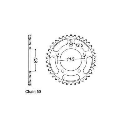 8080549 - JT Rear Sprocket 2010.42