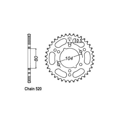 8080575 - JT Rear Sprocket 1478.40