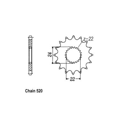 8080697 - JT Front Sprocket 394.15