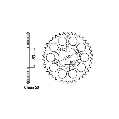 8080704 - JT Rear Sprocket 1334.40