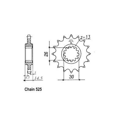 8080764 - JT Front Sprocket 1332.15