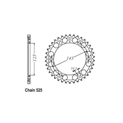 8081060 - JT Rear Sprocket 867.43