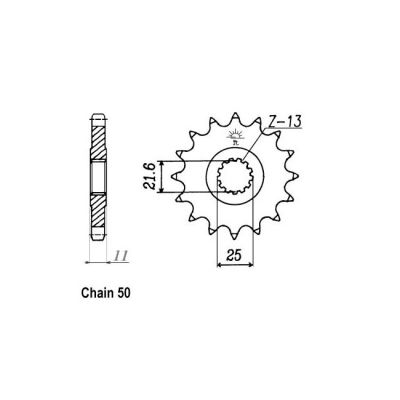 8081539 - JT Front Sprocket 580.16