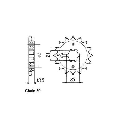 8081566 - JT Front Sprocket 725.15