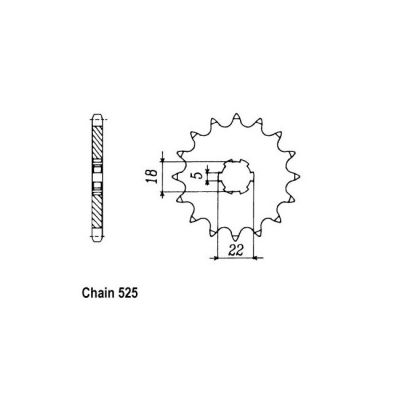 8081615 - JT Front Sprocket 419.14