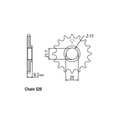 8081616 - JT Front Sprocket 1539.14