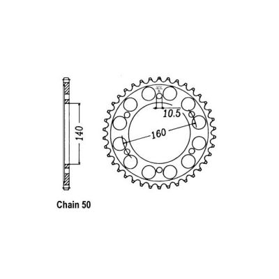 8081623 - JT Rear Sprocket 502.49