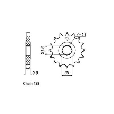 8082055 - JT Front Sprocket 1587.19